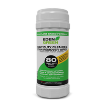 Load image into Gallery viewer, Heavy Duty Cleaner &amp; Stain Remover Wipes. Eden Green